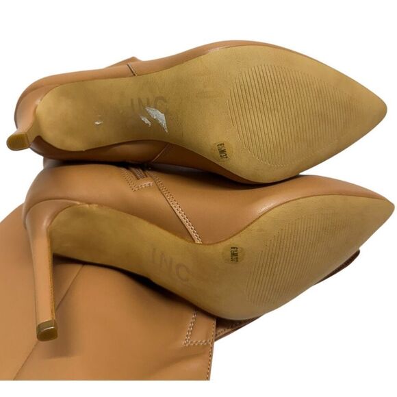 International Concepts INC Over The Knee Boots Size 6.5 Caramel Pointed Toe - Picture 8 of 12